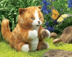 Full Body Orange Kitten Puppet by Folkmanis Puppets