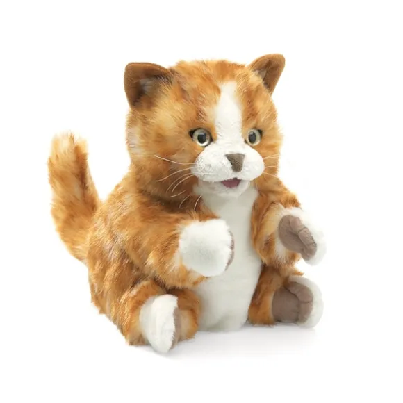 Full Body Orange Kitten Puppet by Folkmanis Puppets