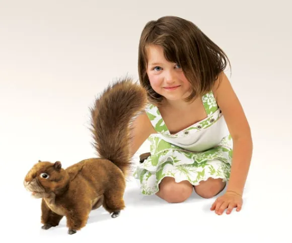 Full Body Red Squirrel Puppet by Folkmanis Puppets