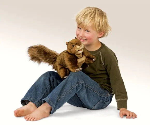 Full Body Red Squirrel Puppet by Folkmanis Puppets