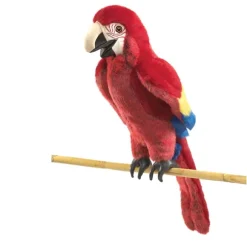 Full Body Scarlet Macaw Puppet by Folkmanis Puppets