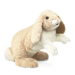 Full Body Tan Bunny Puppet by Folkmanis Puppets