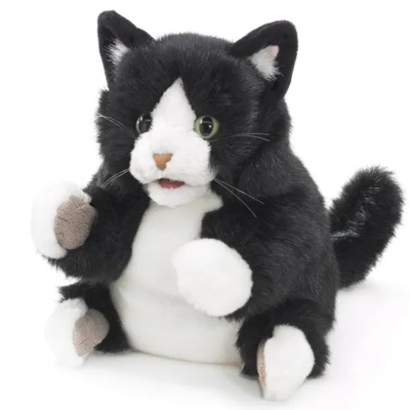 Full Body Tuxedo Kitten Puppet by Folkmanis Puppets