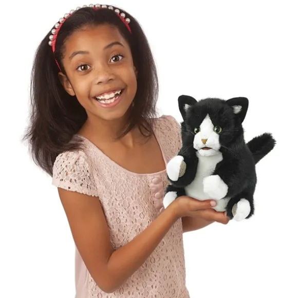 Full Body Tuxedo Kitten Puppet by Folkmanis Puppets