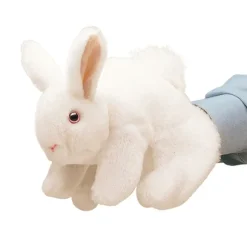 Full Body White Rabbit Puppet by Folkmanis Puppets
