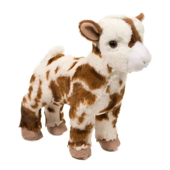 Gerti the Plush White and Brown Goat by Douglas