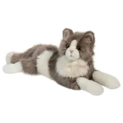 Gretta the DLux Stuffed Gray and White Cat by Douglas