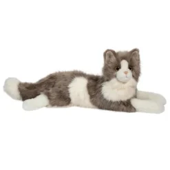 Gretta the DLux Stuffed Gray and White Cat by Douglas