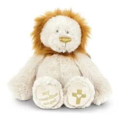 Guardian Angel Baby Safe Plush Beige Lion by Demdaco