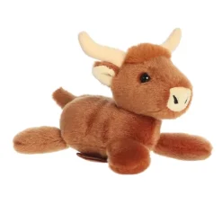 Haddow the Stuffed Highland Cow Magnetic Shoulderkins Plush by Aurora
