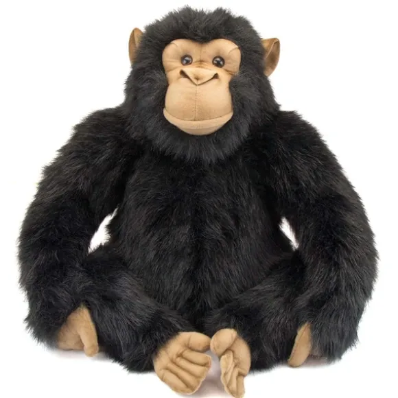 Handcrafted 18 Inch Lifelike Adult Chimpanzee Stuffed Animal by Hansa
