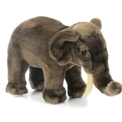 Handcrafted 12 Inch Lifelike Asian Elephant Stuffed Animal by Hansa