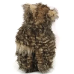 Handcrafted 9 Inch Lifelike Baby Brown Owl Stuffed Animal by Hansa