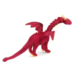 Handcrafted 12 Inch Lifelike Baby Red Dragon Stuffed Animal by Hansa