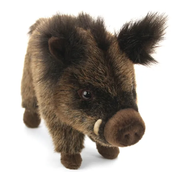 Handcrafted 12 Inch Lifelike Baby Wild Boar Stuffed Animal by Hansa