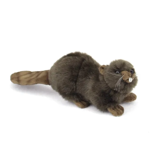 Handcrafted 6 Inch Lifelike Baby Beaver Stuffed Animal by Hansa