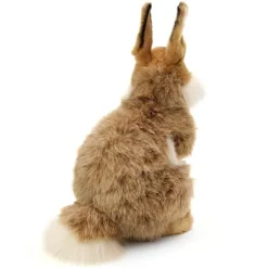 Handcrafted 12 Inch Lifelike Baby Brown Bunny Stuffed Animal by Hansa