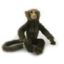 Handcrafted 9 Inch Lifelike Baby Macaque Monkey Stuffed Animal by Hansa