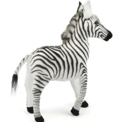 Handcrafted 12 Inch Lifelike Baby Zebra Stuffed Animal by Hansa