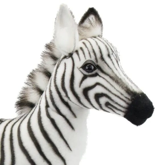 Handcrafted 12 Inch Lifelike Baby Zebra Stuffed Animal by Hansa