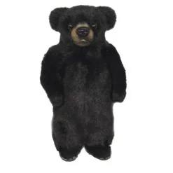 Handcrafted 6 Inch Lifelike Black Bear Cub Stuffed Animal by Hansa
