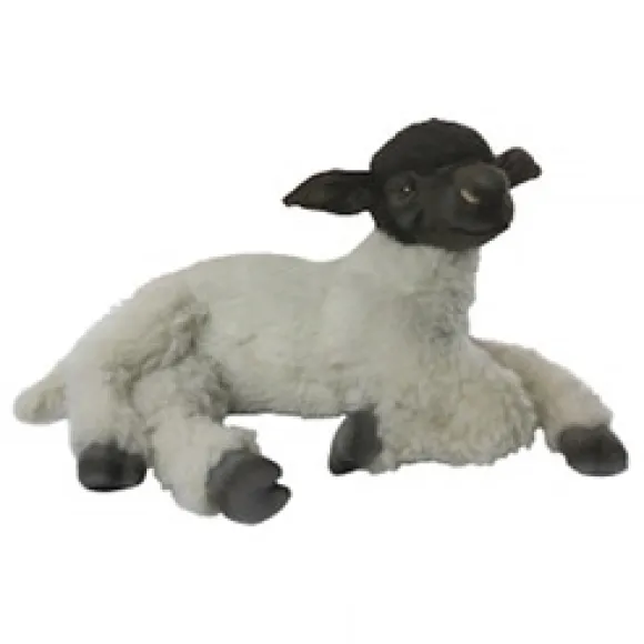 Handcrafted 18 Inch Lifelike Blackface Sheep Stuffed Animal by Hansa