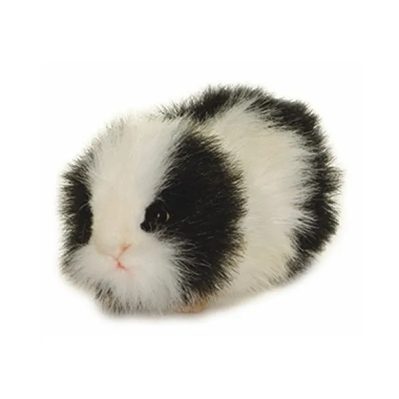 Handcrafted 8 Inch Lifelike Black Guinea Pig Stuffed Animal by Hansa