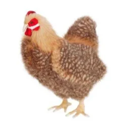 Handcrafted 14 Inch Lifelike Brown Hen Stuffed Animal by Hansa