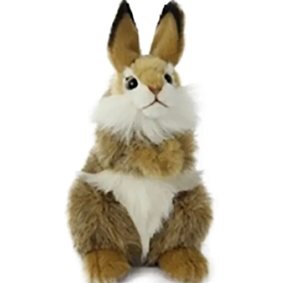 Handcrafted 9 Inch Lifelike Brown Bunny Stuffed Animal by Hansa