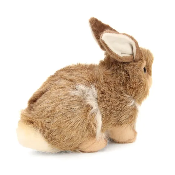 Handcrafted 12 Inch Lifelike Brown Rabbit Stuffed Animal by Hansa