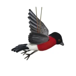 Handcrafted 8 Inch Lifelike Bull Finch Stuffed Animal by Hansa