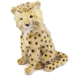 Handcrafted 14 Inch Lifelike Cheetah Cub Stuffed Animal by Hansa