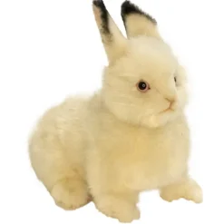 Handcrafted 9 Inch Lifelike Cream Bunny Stuffed Animal by Hansa