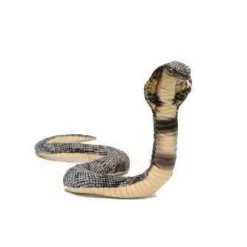 Handcrafted 34 Inch Lifelike Curled Cobra Snake Stuffed Animal by Hansa