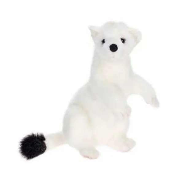 Handcrafted 12 Inch Lifelike Ermine Stuffed Animal by Hansa