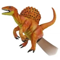 Handcrafted 16 Inch Lifelike Full Body Orange Spinosaurus Puppet by Hansa