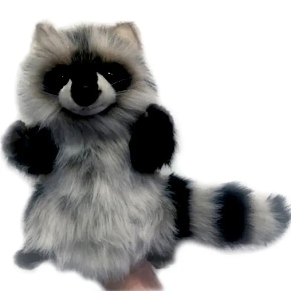 Handcrafted 19 Inch Lifelike Full Body Raccoon Puppet by Hansa