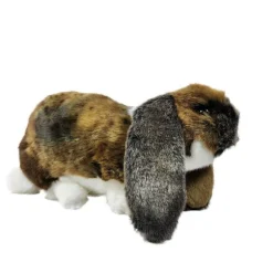 Handcrafted 9.5 Inch Lifelike German Lop Rabbit Stuffed Animal by Hansa
