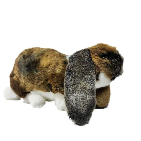 Handcrafted 9.5 Inch Lifelike German Lop Rabbit Stuffed Animal by Hansa