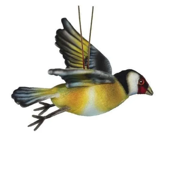 Handcrafted 8 Inch Lifelike Goldfinch Stuffed Animal by Hansa