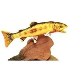 Handcrafted 14 Inch Lifelike Golden Trout Stuffed Animal Fish by Hansa