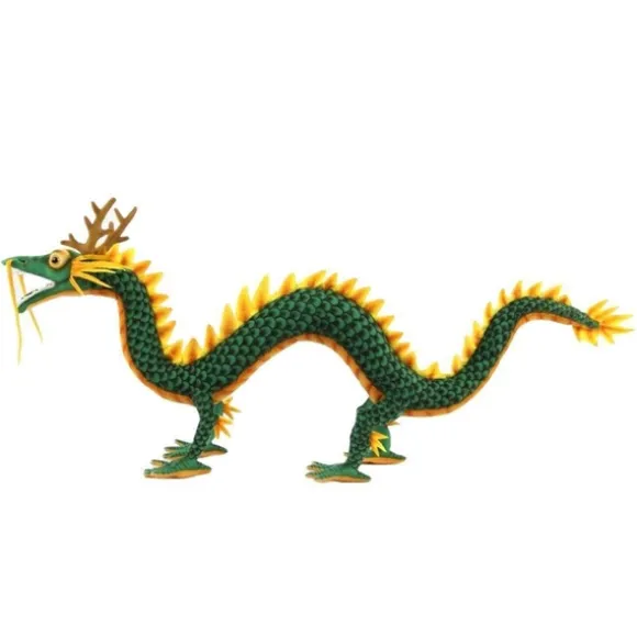 Handcrafted 24 Inch Lifelike Green Dragon Stuffed Animal by Hansa