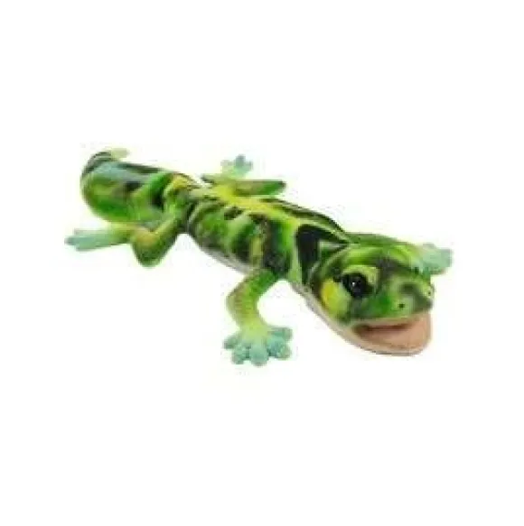 Handcrafted 10 Inch Lifelike Green Knob-tailed Gecko Stuffed Animal by Hansa