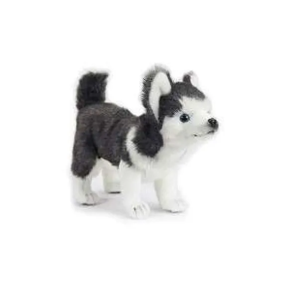 Handcrafted 11 Inch Lifelike Husky Puppy Stuffed Animal by Hansa