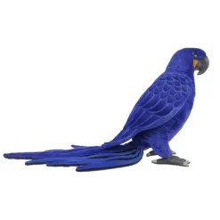 Handcrafted 25.5 Inch Lifelike Hyacinth Blue Macaw Stuffed Animal by Hansa