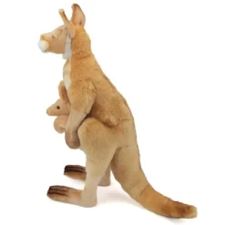 Handcrafted 17 Inch Lifelike Kangaroo and Joey Stuffed Animal by Hansa