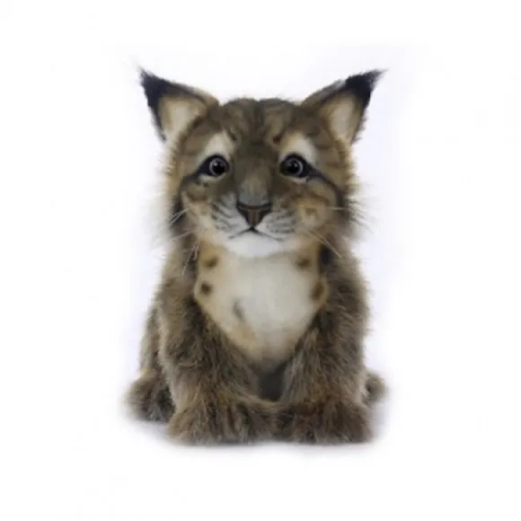 Handcrafted 6 Inch Lifelike Lynx Cub Stuffed Animal by Hansa