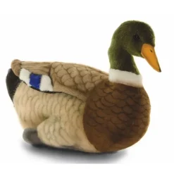 Handcrafted 14 Inch Lifelike Mallard Duck Stuffed Animal by Hansa