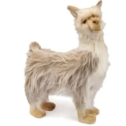 Handcrafted 17 Inch Lifelike Male Llama Stuffed Animal by Hansa