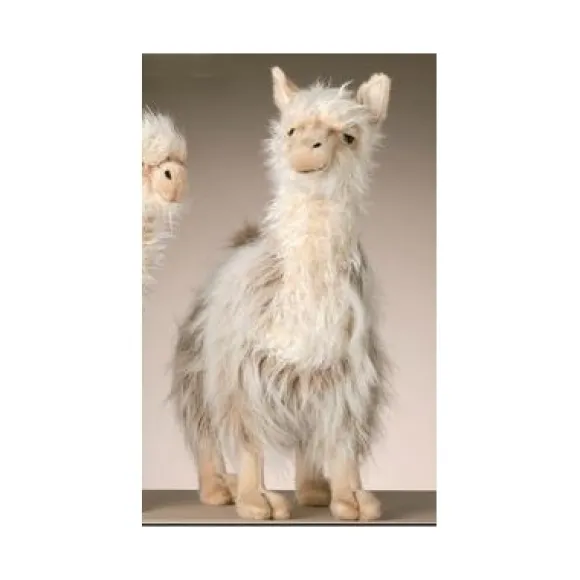 Handcrafted 17 Inch Lifelike Male Llama Stuffed Animal by Hansa